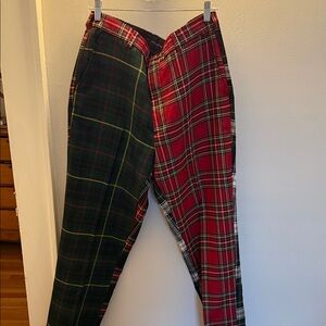 100% wool Tartan Pants - Brooks Brothers Plaid Men's Pants